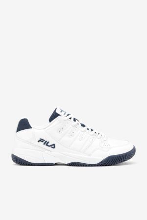 FILA Double Bounce Pickleball Shoes White / Navy / White,Mens Shoes | CA.GXVLHE476